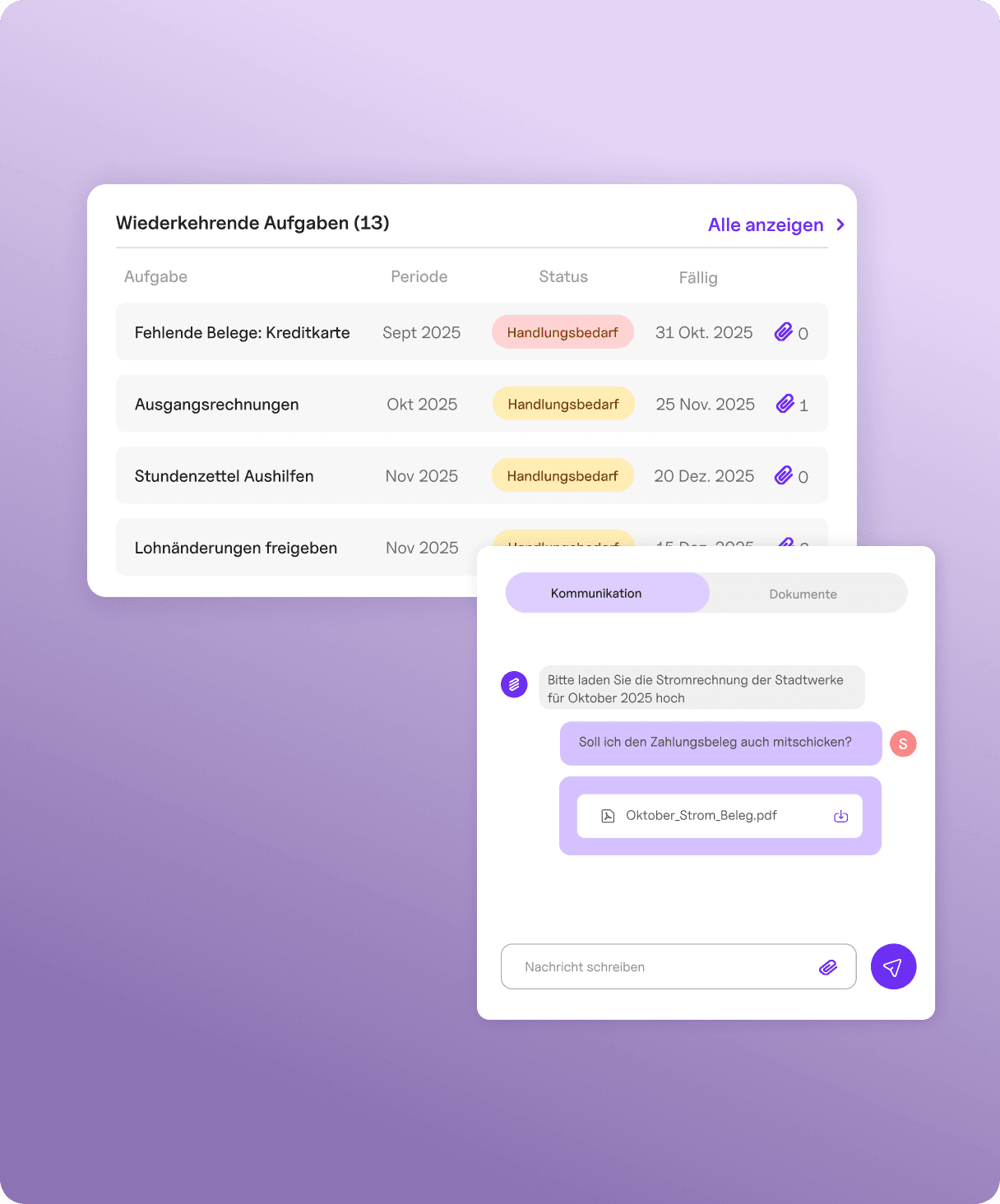 Skalar Portal - Kommunikation und Aufgaben digital verwalten